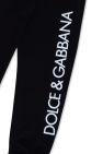 Dolce & Gabbana Kids BLACK Logo-printed sweatpants