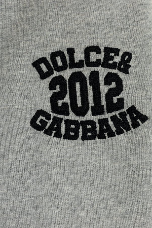 Dolce & Gabbana Kids Pantalones deportivos con logo bordado