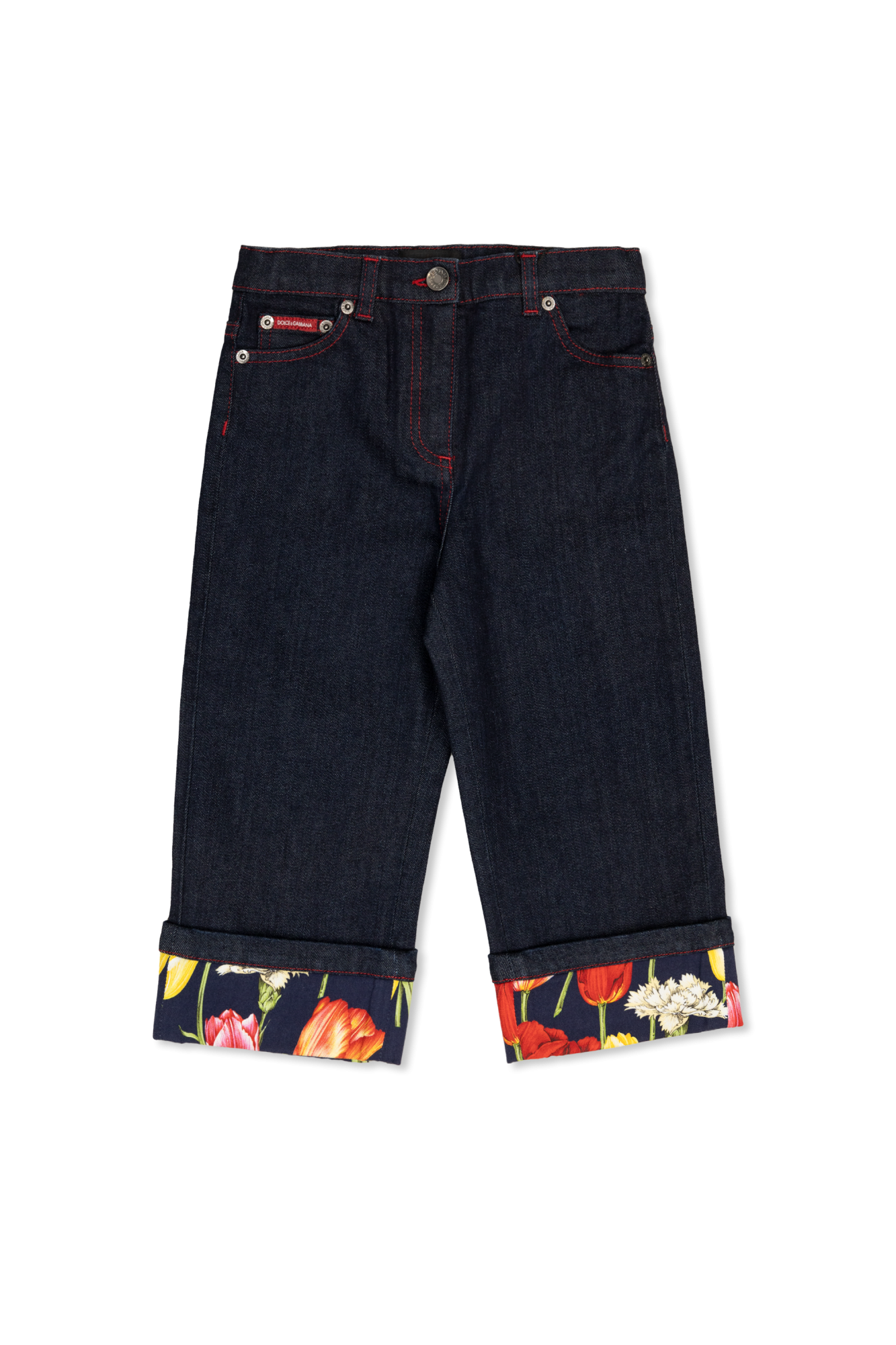 Dolce & Gabbana Kids Jeans with floral motif