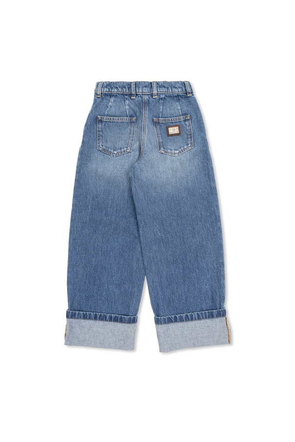 Dolce & Gabbana Kids Jeans with appliquéd logo