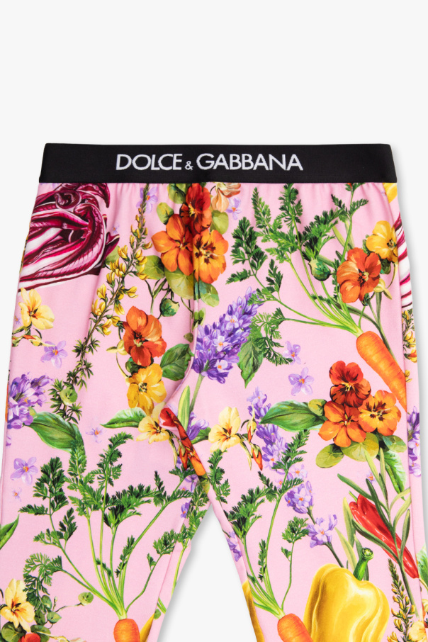 Dolce & Gabbana Kids Wzorzyste legginsy