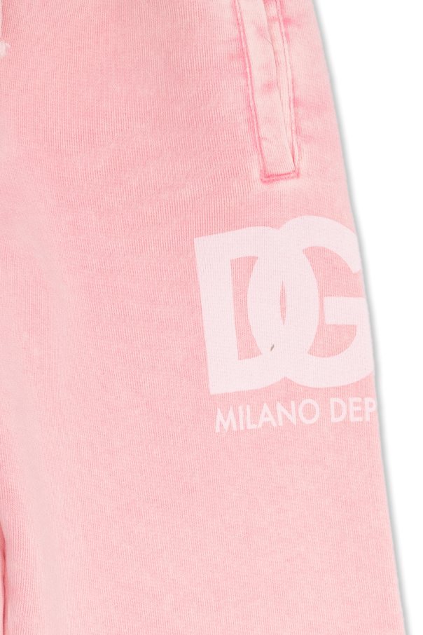 dolce gabbana majolica print drawstring sink shorts item Kids Sweatpants with logo