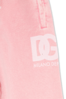 Dolce & Gabbana Kids PINK Sweatpants with logo