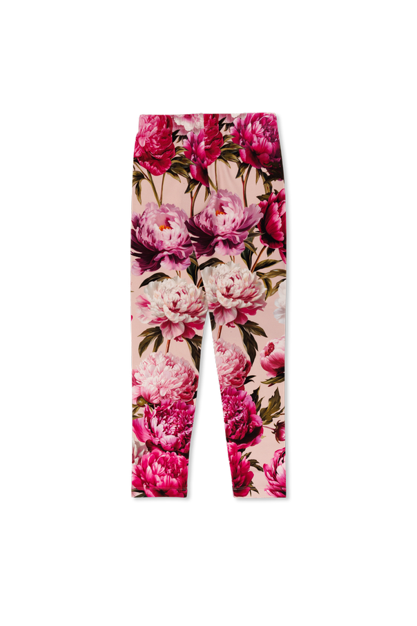 Dolce & Gabbana Kids Legíny s květinovým motivem