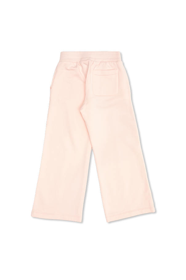 Dolce & Gabbana Kids Cotton pants with embroidered logo
