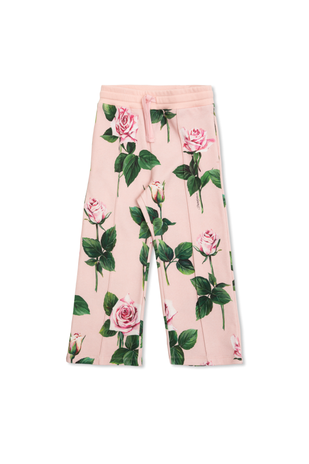 Trousers with floral pattern, zdjęcie 1 Trousers with floral pattern od Dolce & Gabbana Kids