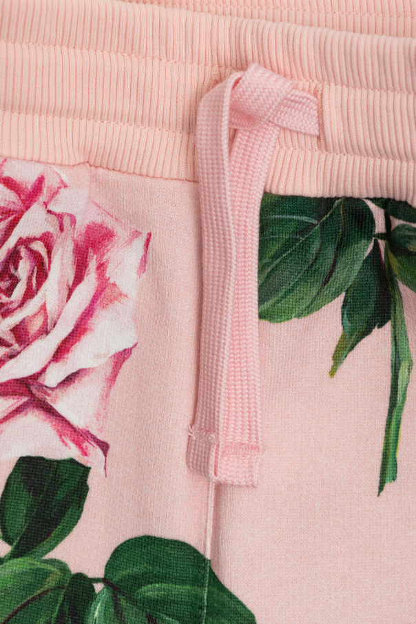 Dolce & Gabbana Kids Hose mit Blumenmuster