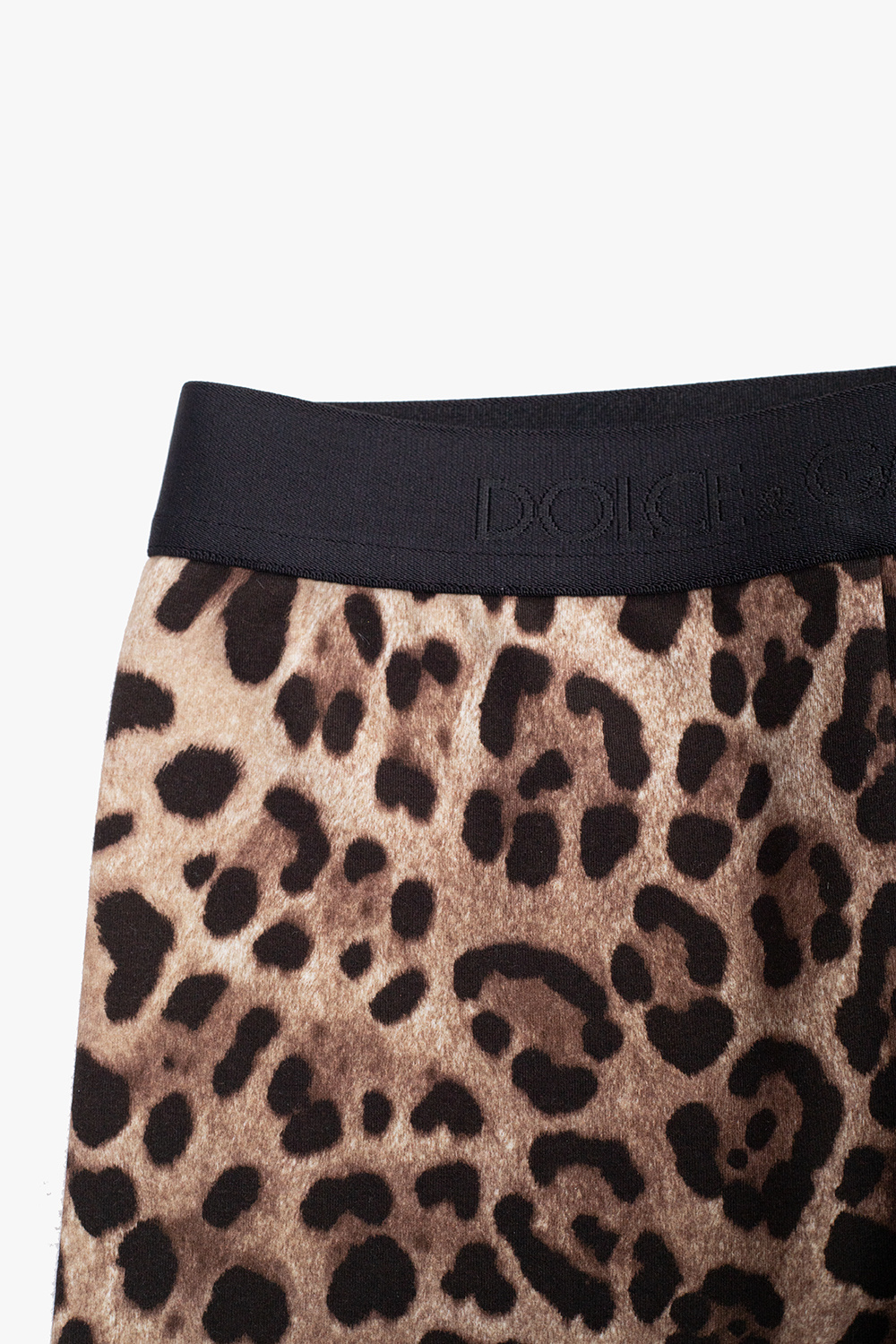 Dolce & Gabbana 'Dolce' box clutch Leggings with animal print