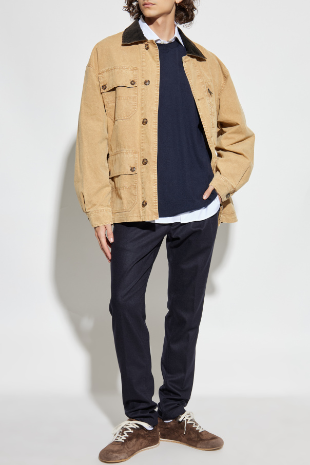 Eleventy Wool pleated trousers