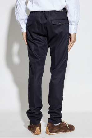 Eleventy Wool pleated trousers