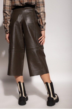 AllSaints ‘Leah’ leather Run trousers