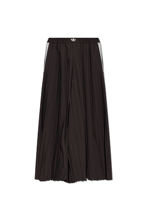 Pantalones plisados de pierna ancha