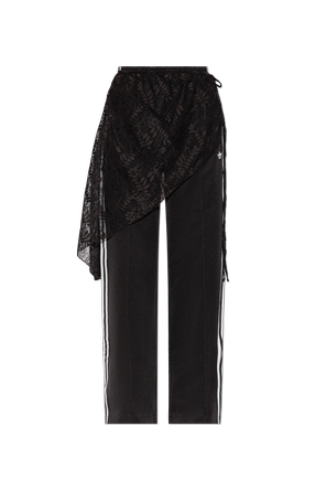 Track pants with lace skirt