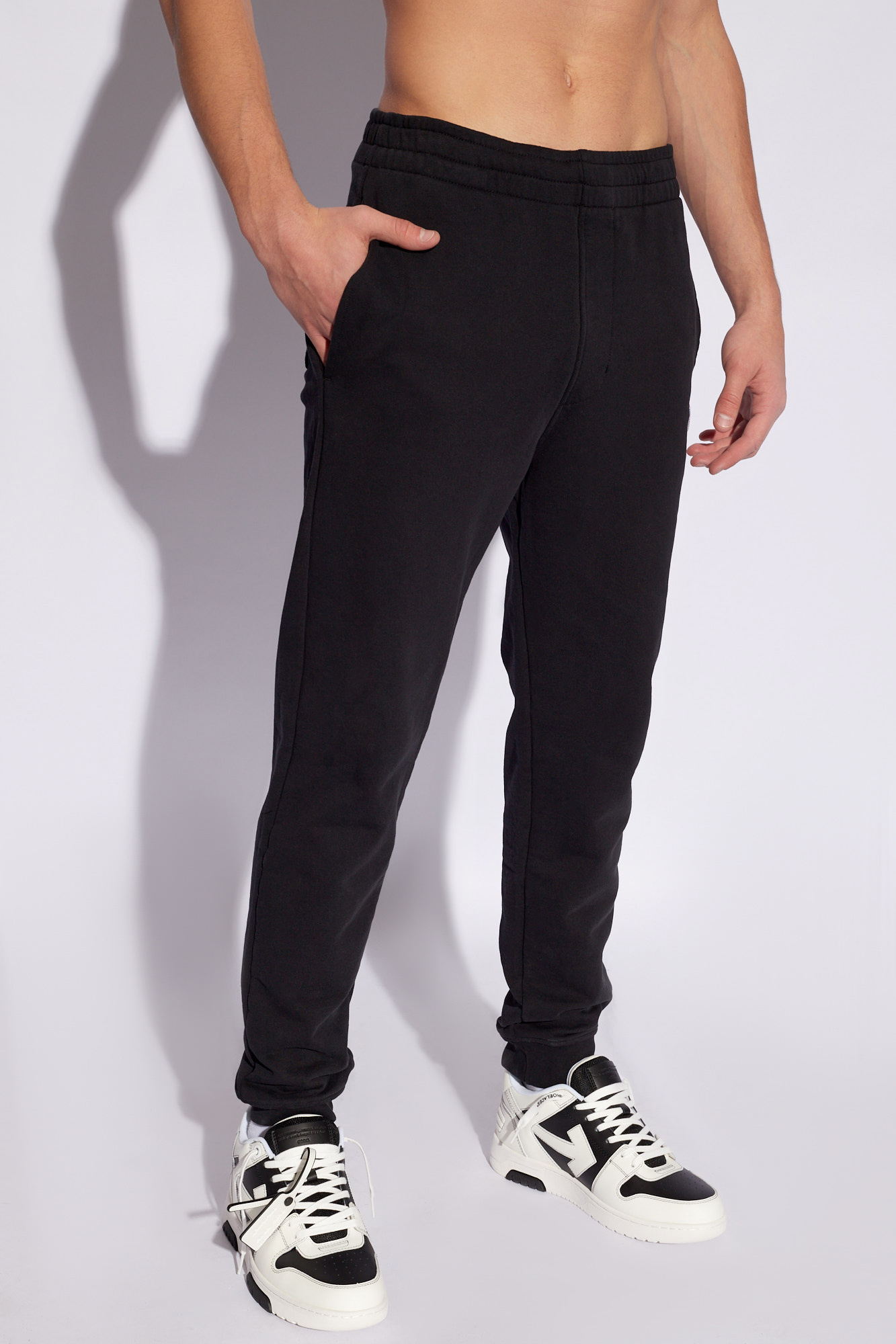 Quick and easy shortened ribbed cuff sweatpants 