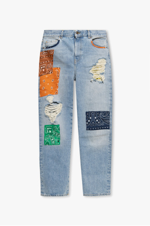 Jeans with patches od Alanui