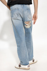 Alanui light blue Jeans with patches