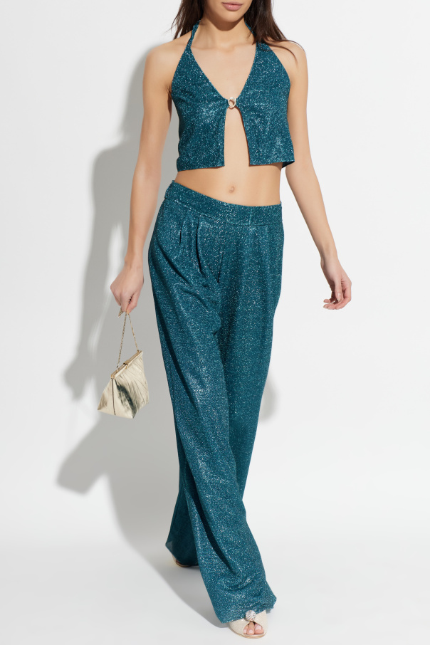 Oseree Pants with lurex thread