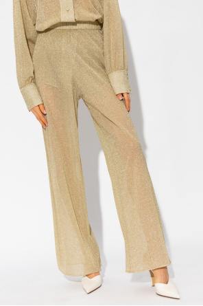 Oseree Calf trousers with lurex finish