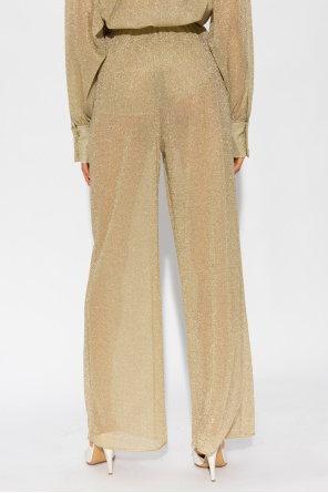 Oseree Trousers with lurex finish
