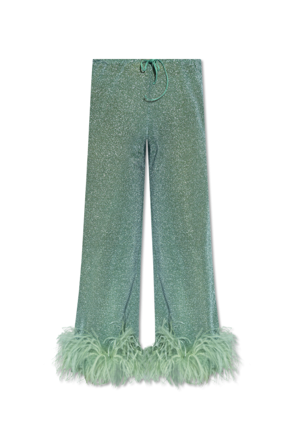 Oseree Ostrich Feather Trousers