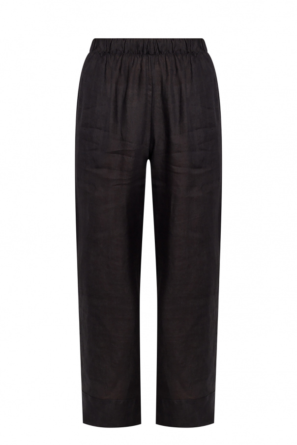 Ausgeblichene Jersey-Shorts Grau ‘Lyna’ linen trousers