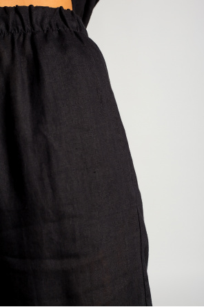 Ausgeblichene Jersey-Shorts Grau ‘Lyna’ linen trousers