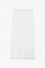 Le Petit Trou WHITE ‘Sofia’ ruffled trousers