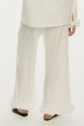 Le Petit Trou WHITE ‘Sofia’ ruffled trousers