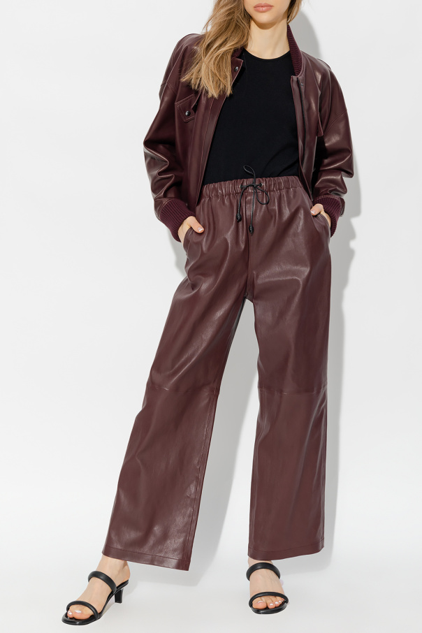 Inès & Maréchal ‘Lutz’ leather trousers