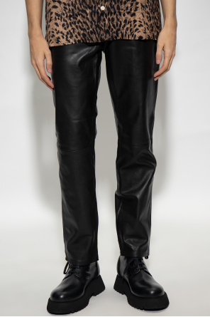 AllSaints ‘Lynch’ leather Lotan trousers