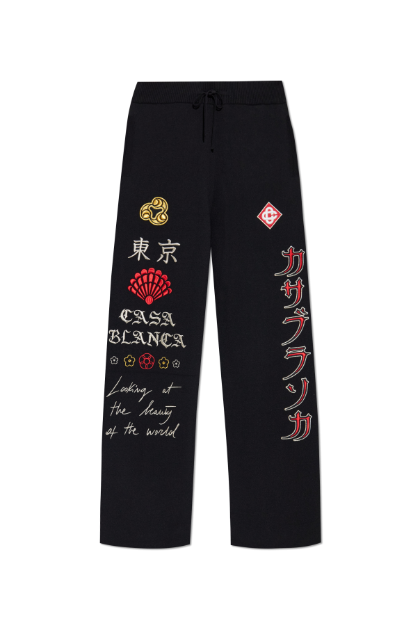 Trousers with logo od Casablanca