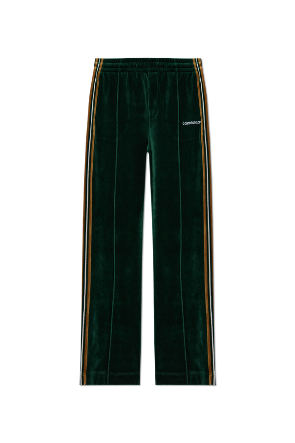 Velvet track pants with logo od Casablanca