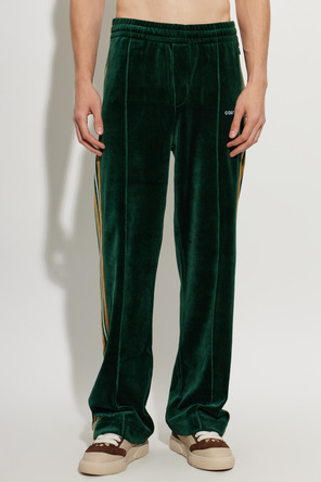 Casablanca Velvet track pants with logo