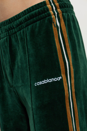 Casablanca Velvet track pants with logo