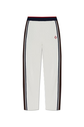 Trousers with side stripes