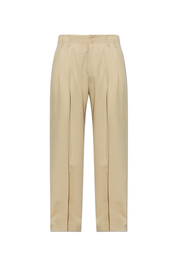 Casablanca Pantalones de lana de pernera ancha