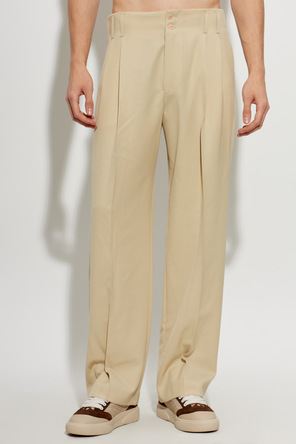 Casablanca Pantalones de lana de pernera ancha