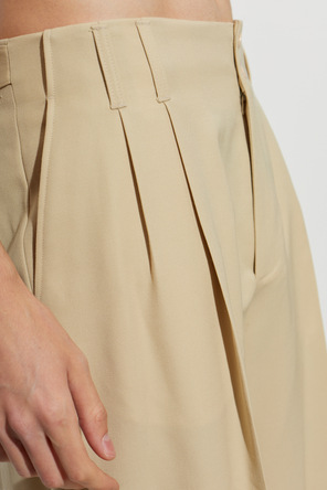 Casablanca Pantalones de lana de pernera ancha