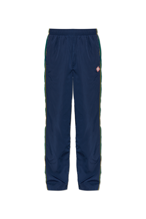 Trousers with logo patch od Casablanca