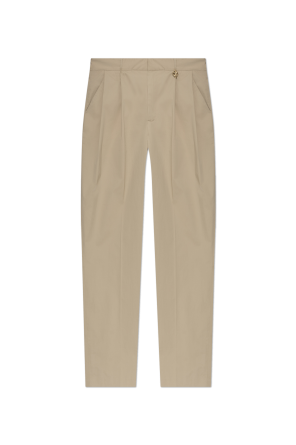 Cotton crease-front trousers