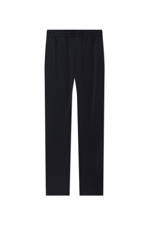 Loose-fit trousers with monogram