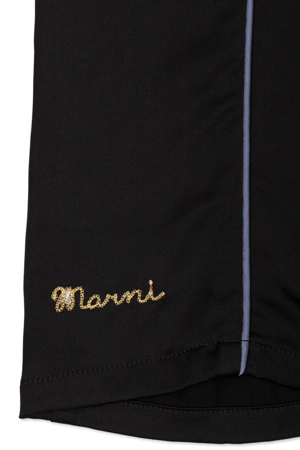 Marni Kids Hose mit gesticktem Logo