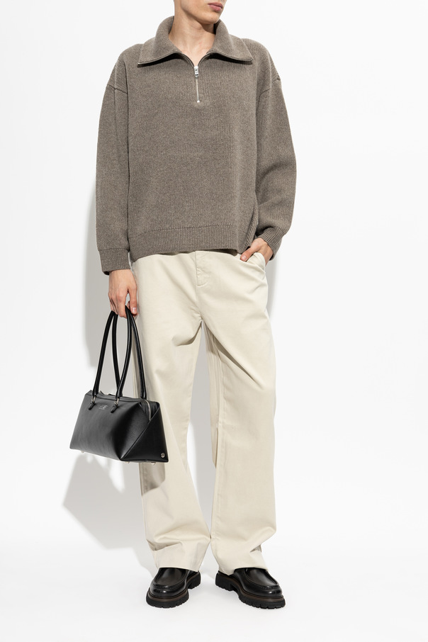 FRAME Cotton straight-leg trousers