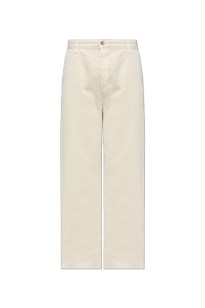 Cotton straight-leg trousers