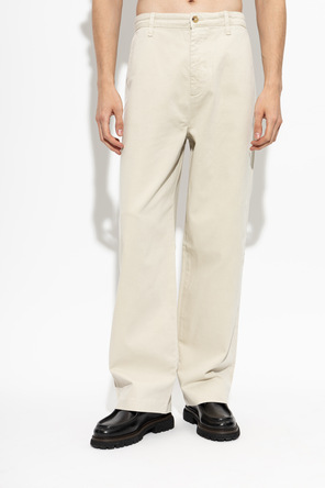 FRAME Cotton straight-leg trousers