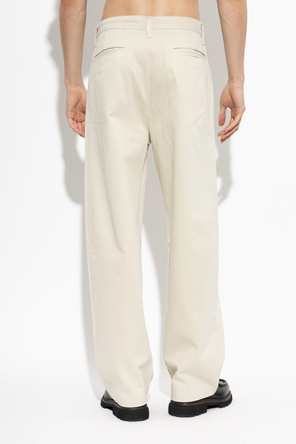 FRAME Cotton straight-leg trousers