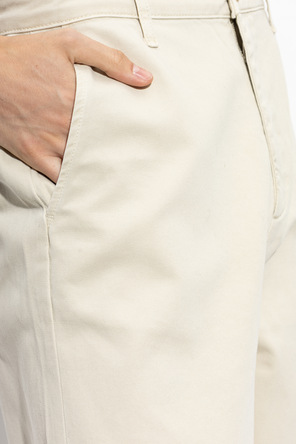 FRAME Cotton straight-leg trousers