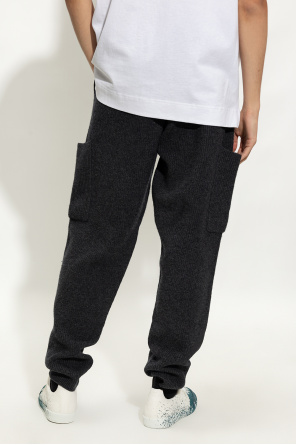 Helmut Lang Wool cut-out trousers
