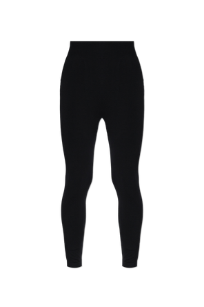 Men's Black Seamless Thermal Base Layer Pants