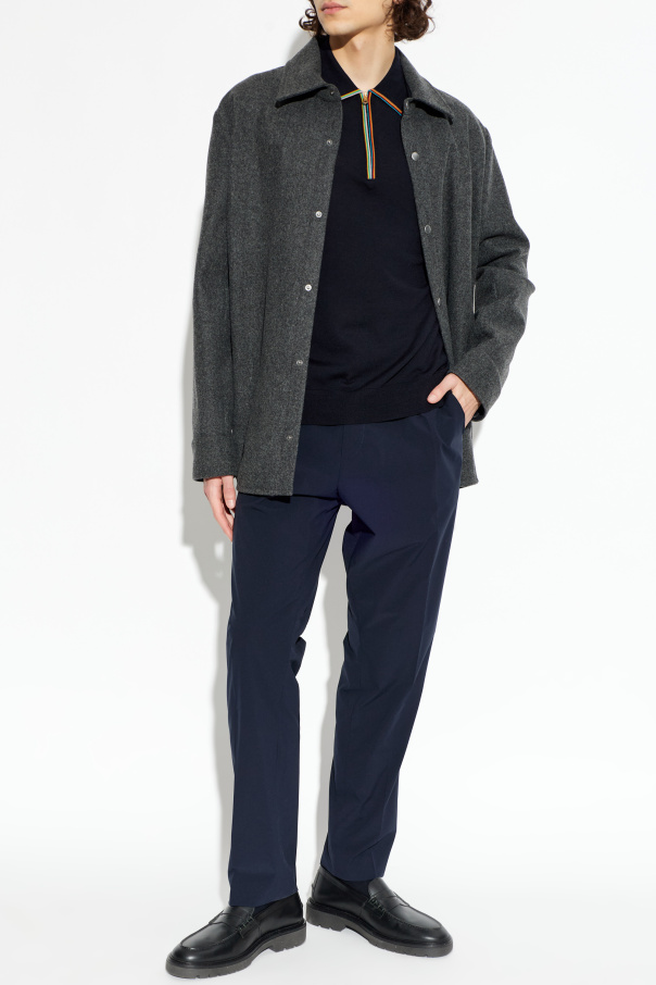 Paul Smith Tapered-leg crease trousers